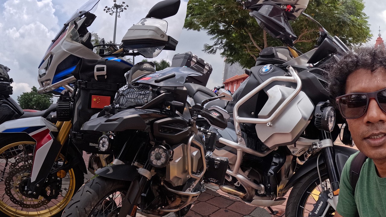 UNESCO World Heritage city in Malaysia MALACCA | මම මලක්කා ආවා | BMW Motor Bike 1250cc