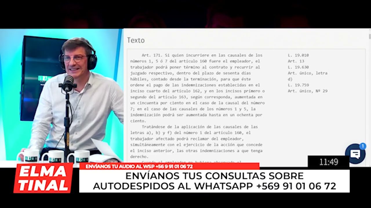 Consultorio Jurídico, con Daniel Stingo. Capítulo 8: AUTODESPIDO