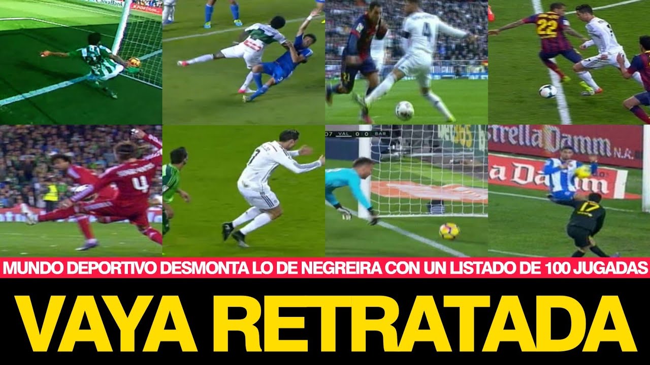 MUNDO DEPORTIVO PUBLICA 100 ERRORES ARBITRALES EN CONTRA DEL BAR&Ccedil;A Y DESMONTA LO DE NEGREIRA