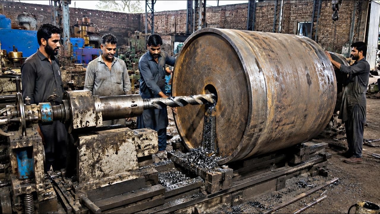 Turning a Huge Steel Block into a Giant Helical Gear | Full Manufacturing Process