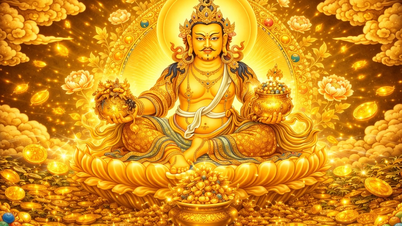 Thần Chú Thu Hút May Mắn & Sung Túc   Tibetan Mantra Manifest Abundance