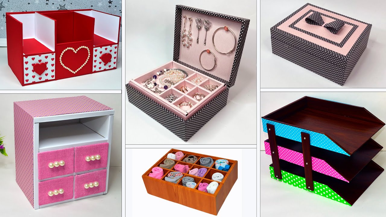 MAKE Your Own Amazing DIY Desk Organizer From Cardboard