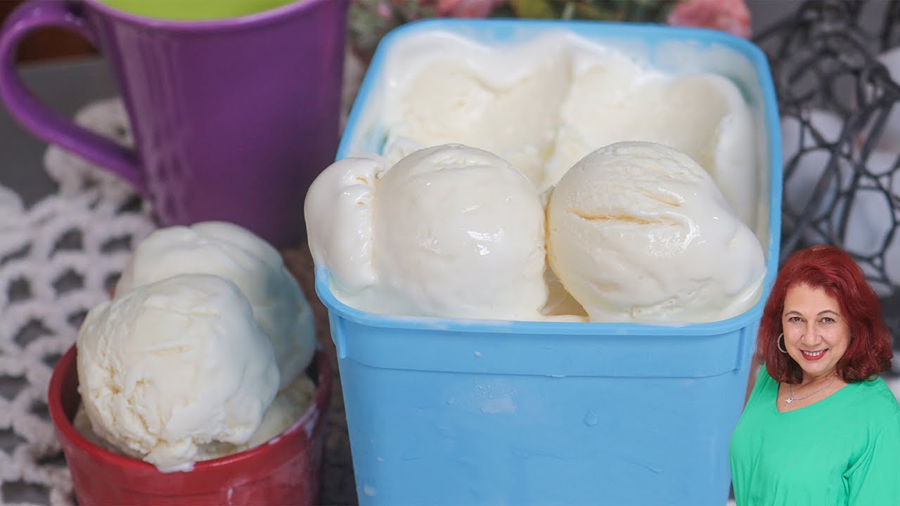 BATEU, GELOU, TÁ PRONTO! SORVETE CASEIRO SUPER CREMOSO COM POUCOS INGREDIENTES! FÁCIL DE FAZER!