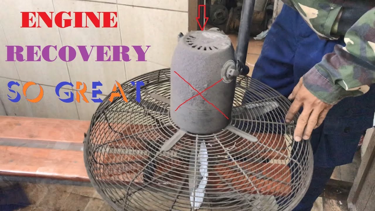 Burned Wall Fan Restoration // Restore Broken Old Electric Fan Motor -  And The End