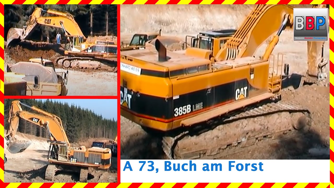 CAT 385B LME, 375 LME & Dumper Fleet / A 73, Buch am Forst, Germany, 05.10.2004. #caterpillar