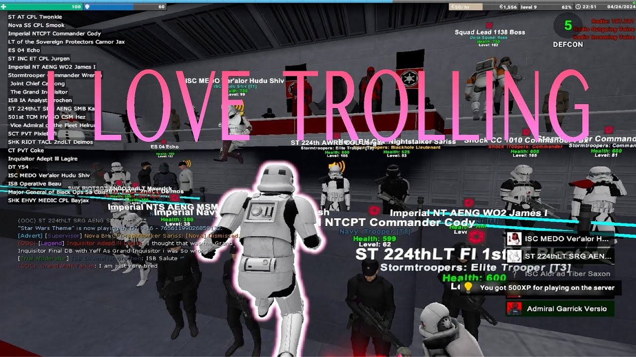 trolling the serious role-players of Imperial RP - Star Wars gmod rp