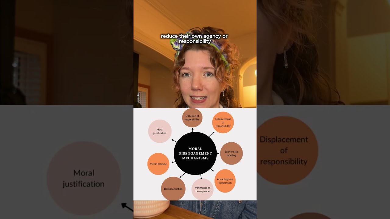 Part 7: How do people justify their own bad or unethical behaviour? #psychology #moraldisengagement