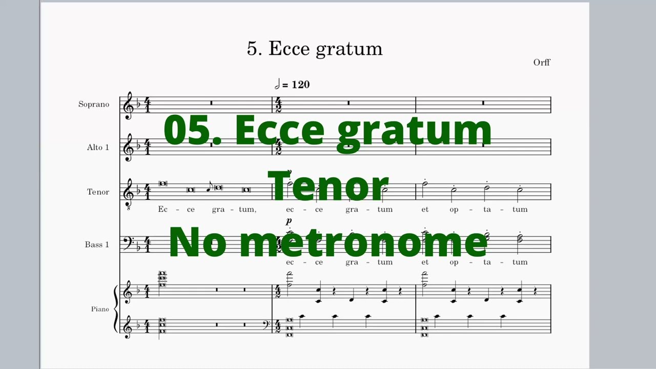 T - 05. Ecce Gratum