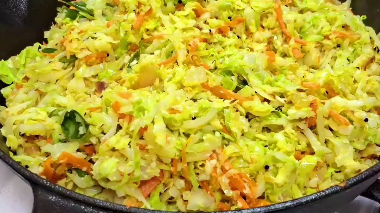 Cabbage Thoran Recipe| True Essence Of Kerala's Culinary Tradition | Kerala Style Stir Fry
