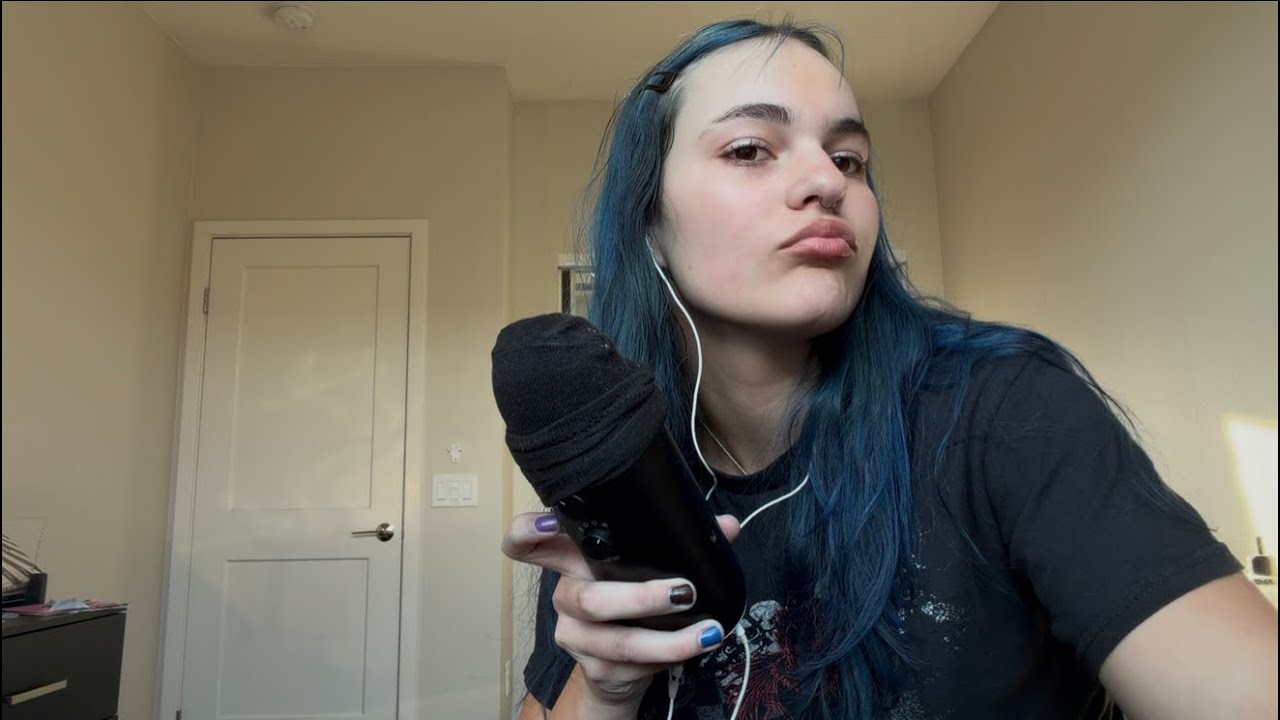 Asmr ramble about piercings and mouth sounds