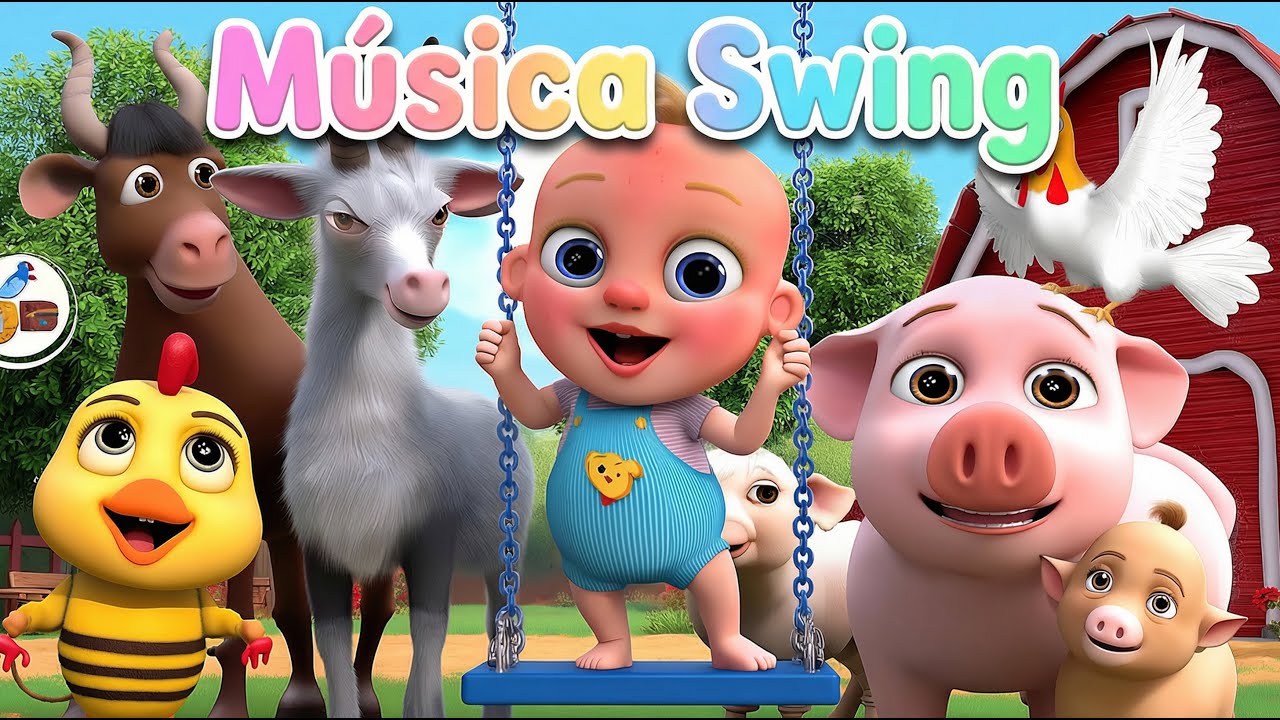 Música Swing Infantil na Fazenda 🐷🎶 | Canções para Crianças, Animais da Fazenda, Baby em Português