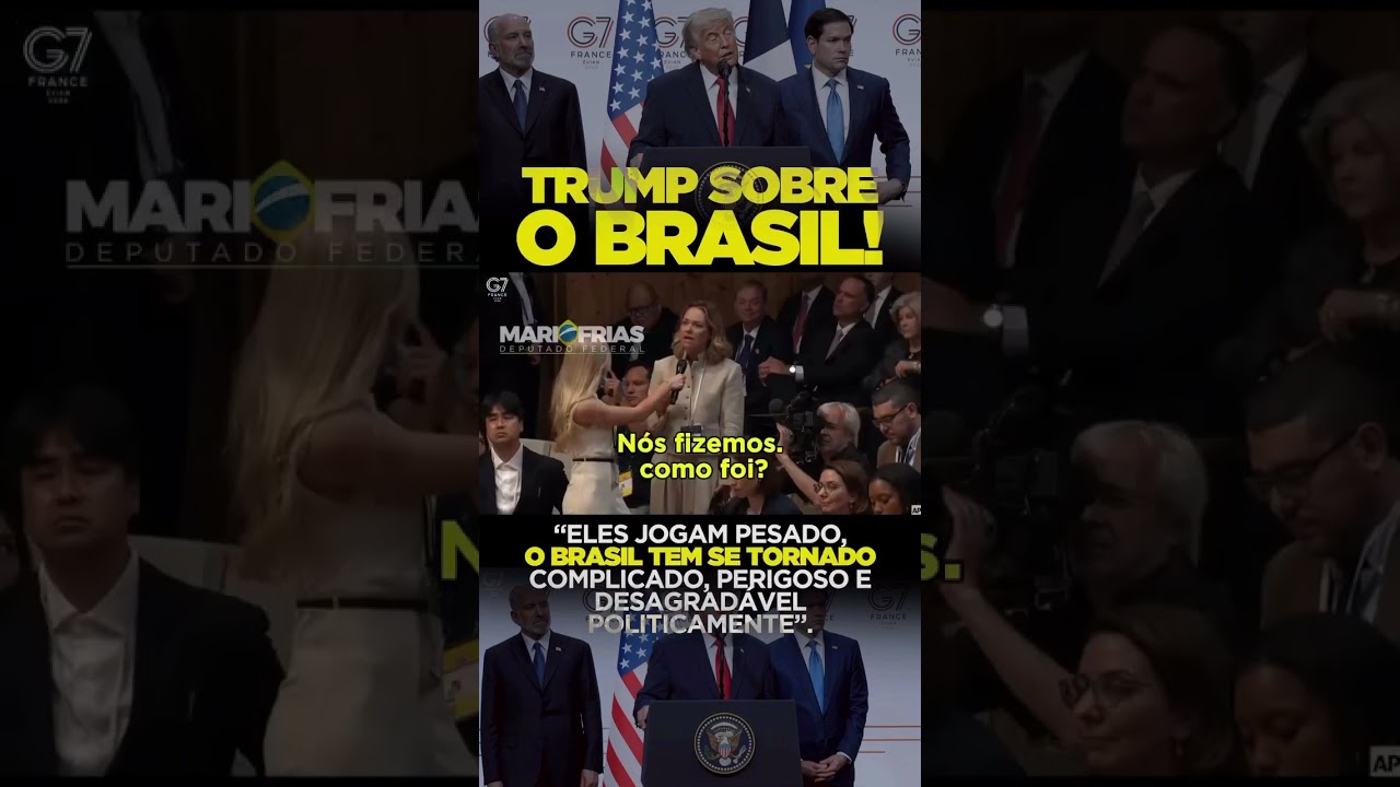 🚨 Lula Passa Vergonha Mundial ao Ser Humilhado Por Trump no G7! #g7 #lula #trump