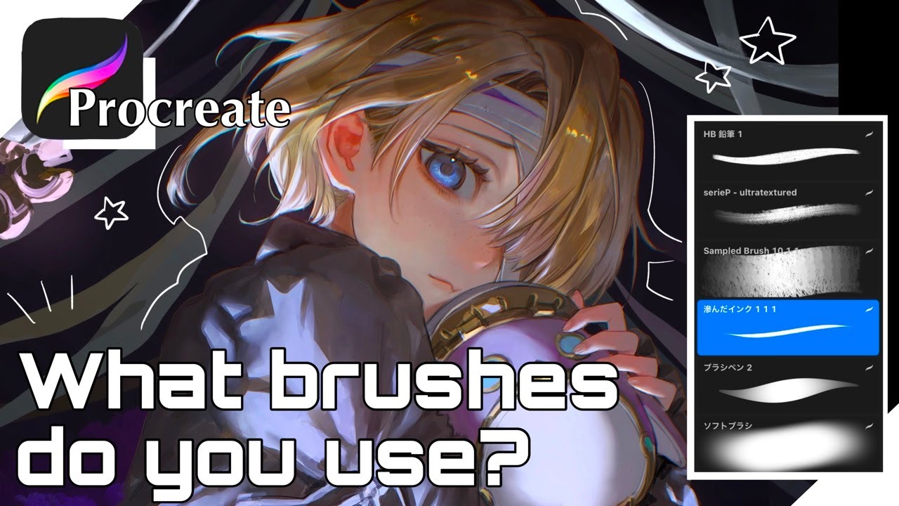 【解説】🎨どんなブラシを使っているの？🖌️【Speed painting】