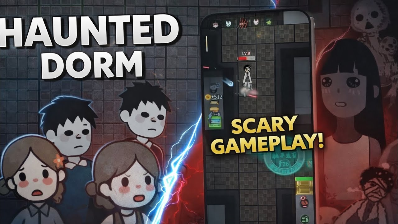 Haunted Dorm Gameplay 👻 | Lv 10 | 2 Parts | FunGame 🎮 