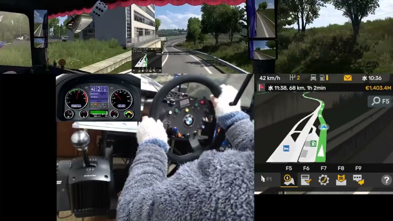 ユーロトラックシミュレーター２　ProMods　スイスのジュネーブからスイスのベルンまで走る　 NO179