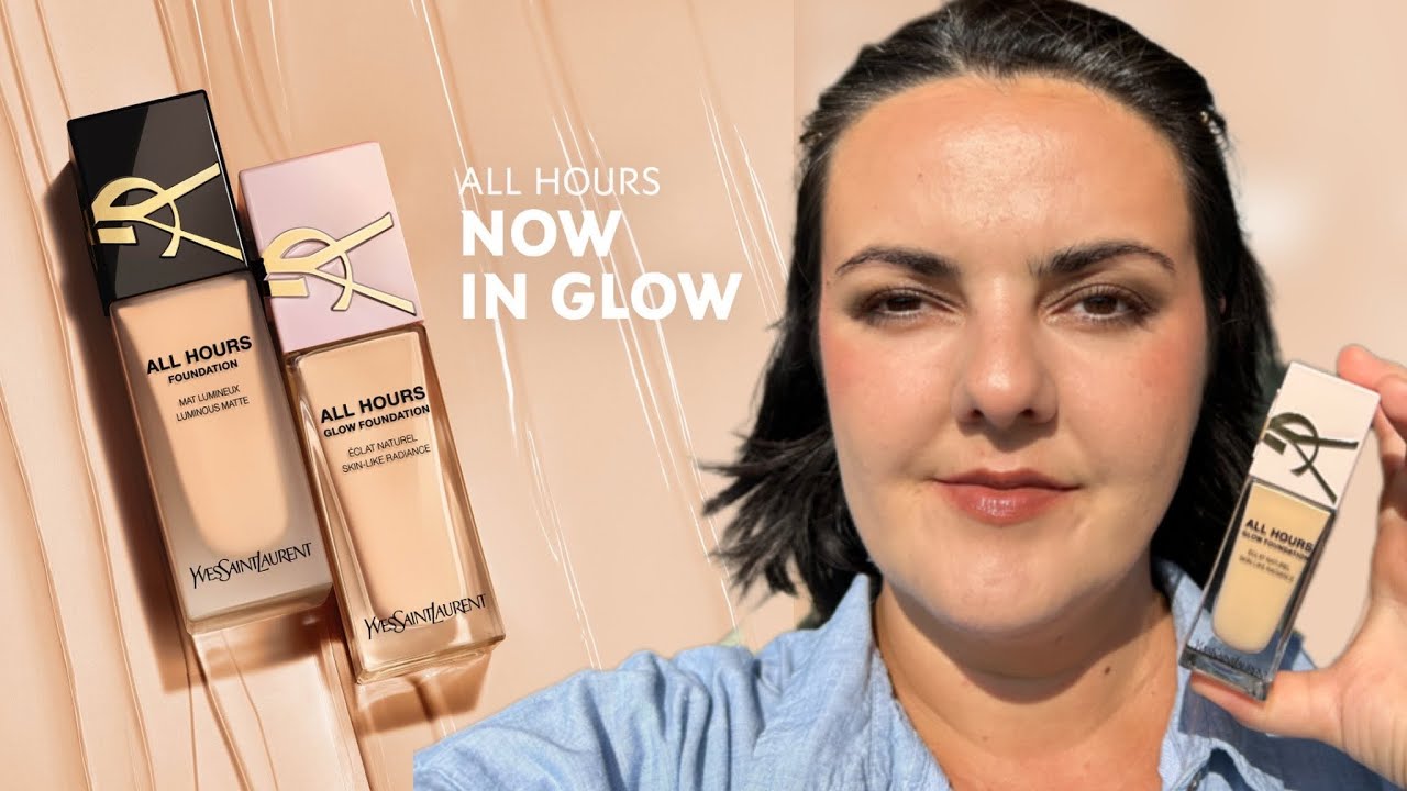 YSL All Hours Glow Foundation/ Full face of YSL makeup/Wear test