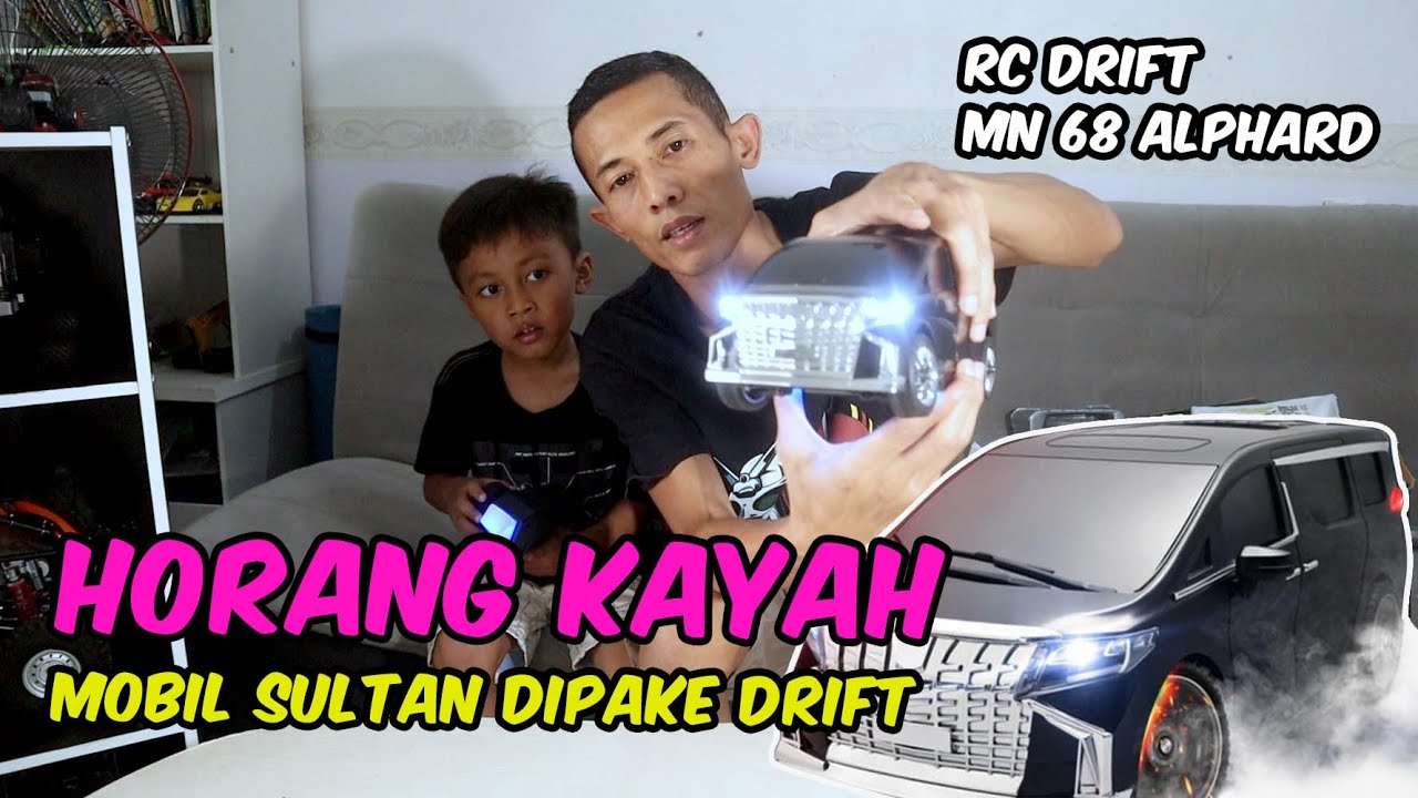 Unboxing review MN 68 RTR - RC drift car with built-in GYRO RWD Toyota Alphard