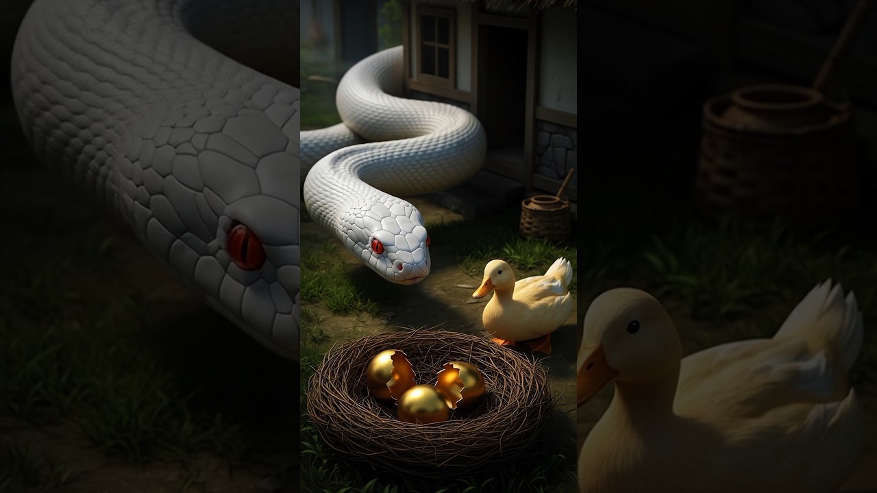The Golden Egg 🥚 and the Crying Duck 😢 | Heart-Touching Village Story