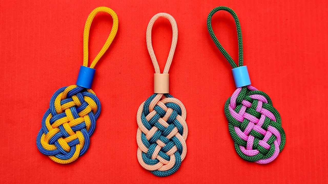 Super Easy Paracord Lanyard Keychain | How to make a Paracord Key Chain Handmade DIY Tutorial #8