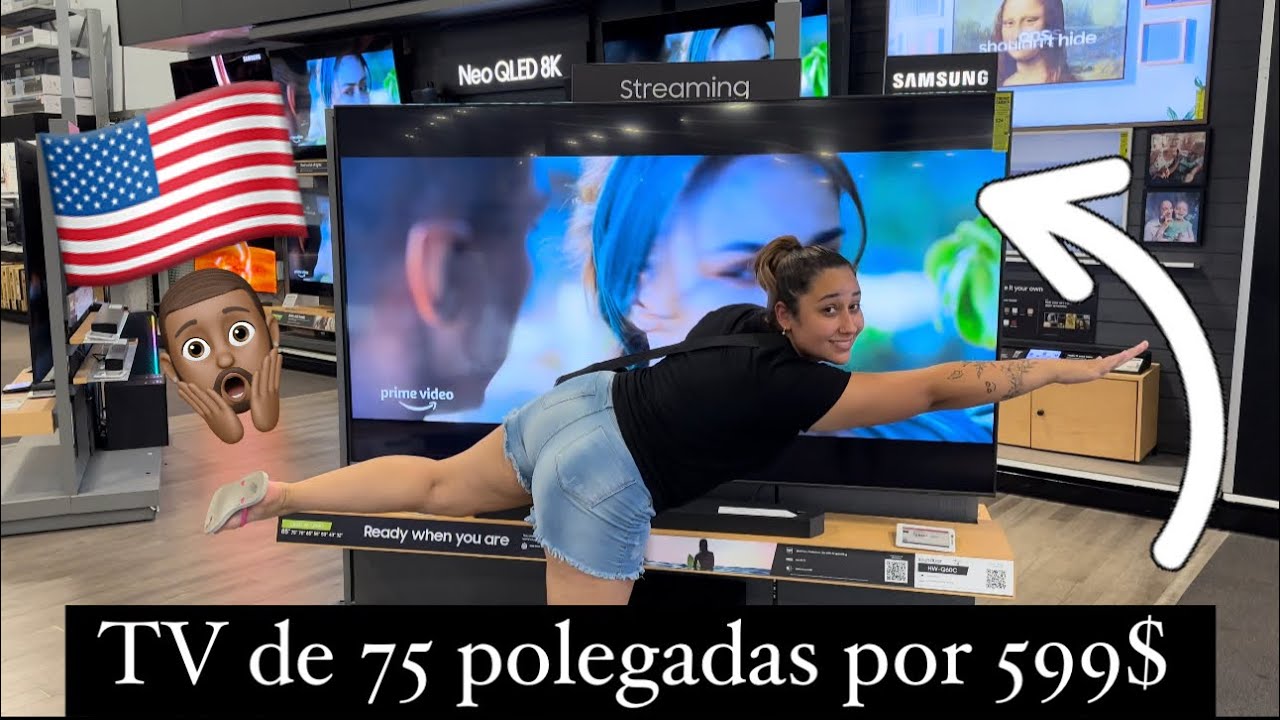 Com 1 semana de TRABALHO aqui nos EUA, VOC&Ecirc; COMPRA UMA TV DE 75 POLEGADAS 😲🇺🇸