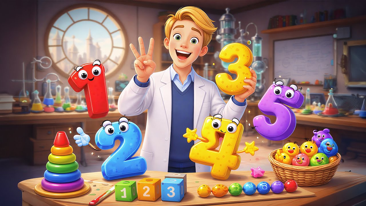 Learn Numbers 1 to 10 for Kids – Counting & Adding | Professor Nova Jackson