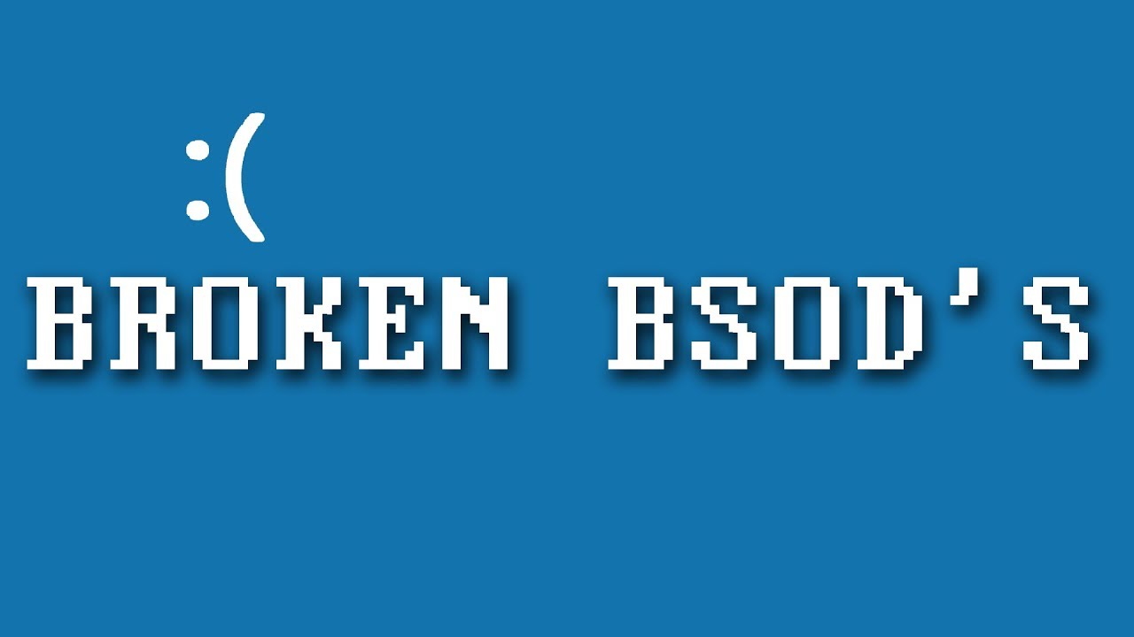 BROKEN BSOD'S (r/softwaregore pt. 1)