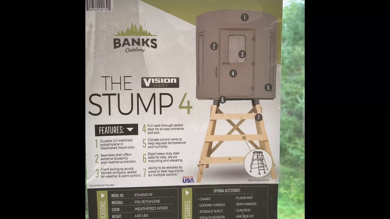 Stump 4 Vision With 4 Foot Tower & Deck Plate
