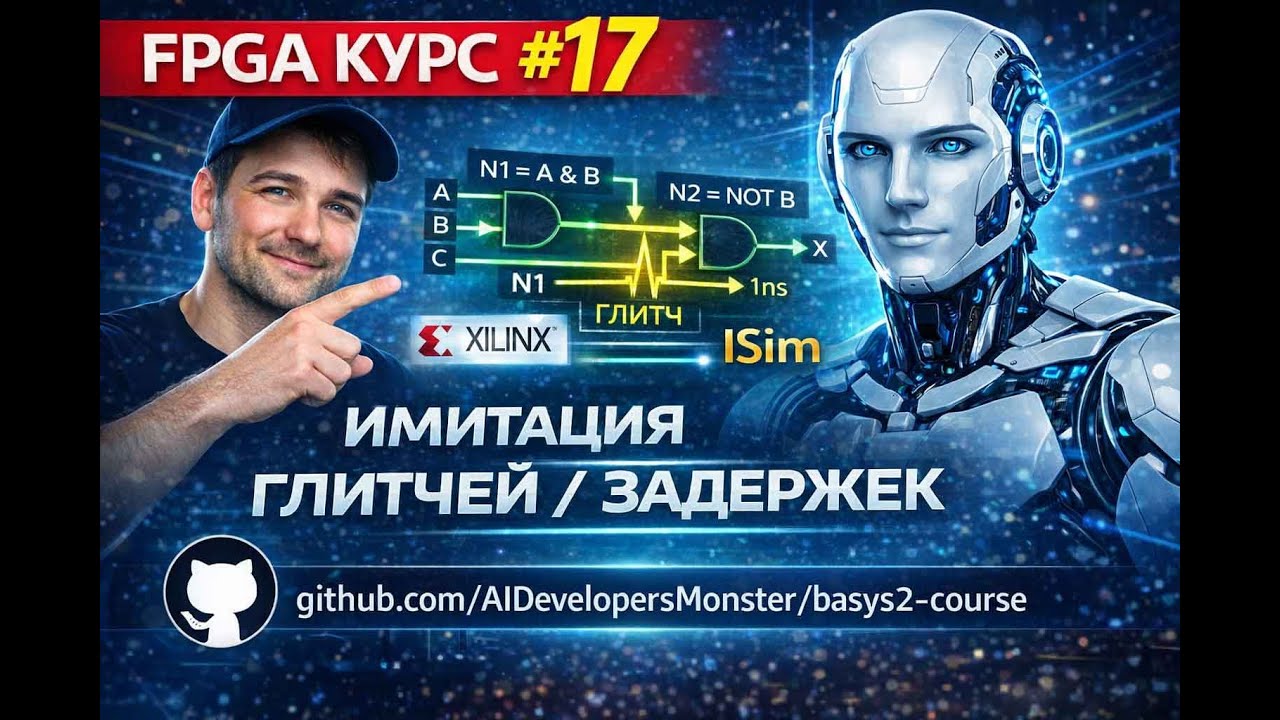 #17 BASYS 2 — ГЛИТЧИ И ЗАДЕРЖКИ В КОМБИНАТОРНОЙ ЛОГИКЕ (Hazard) | VHDL | ISim #FPGA #Basys2  #VHDL