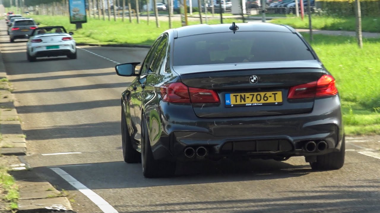 750HP Stage 2 BMW M5 F90 with Straight Pipe Akrapovic Exhaust - CRAZY Revs, Accelerations etc!!
