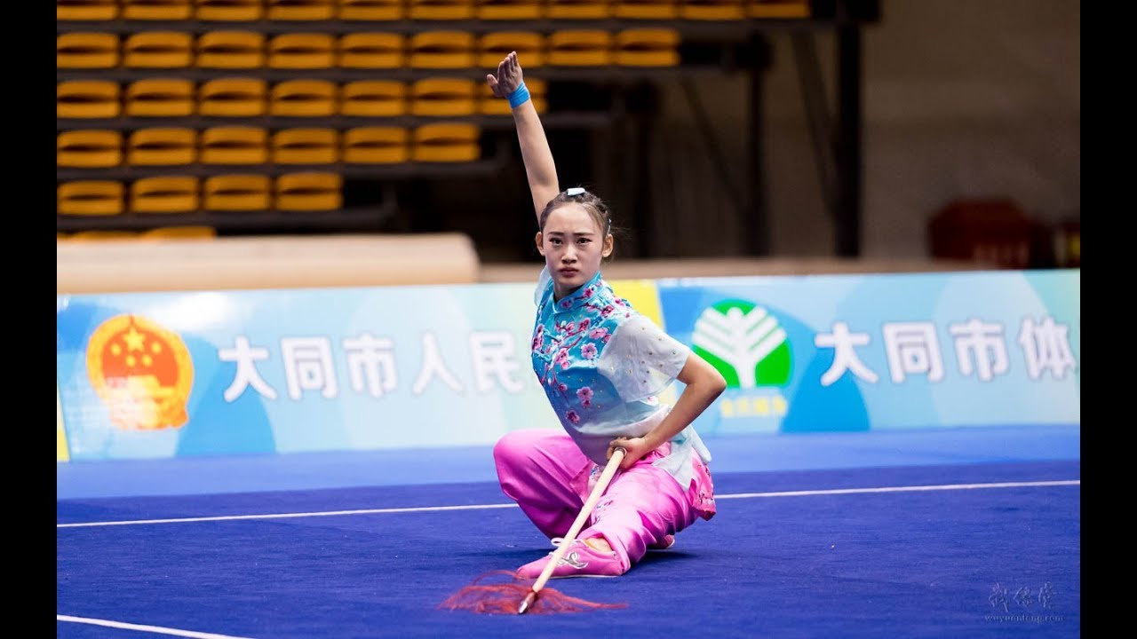 Women's Spear 女子枪术 第5名 江苏队 王雅雯9.65分 jiang su wang ya wen