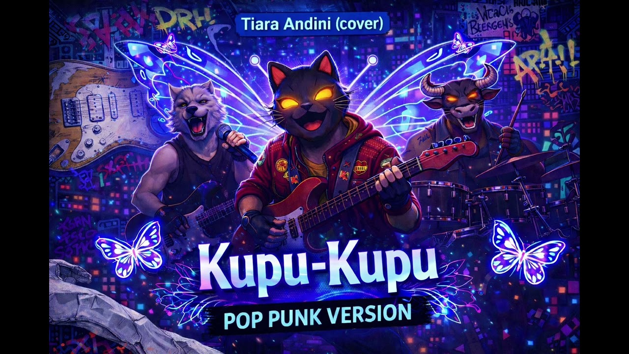 Kupu Kupu – Tiara Andini  | Pop Punk Rock Cover 🎸💔