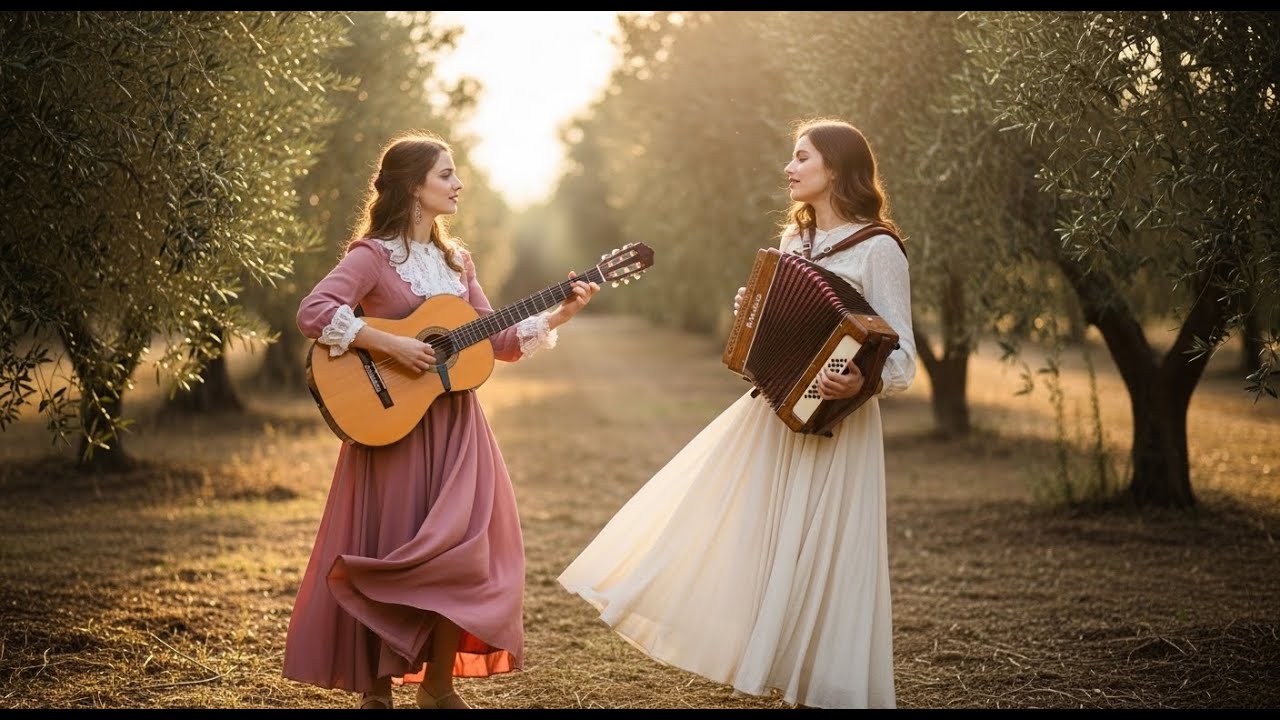 Romantic Mediterranean Guitar and Accordion Music for Relaxing and Calm Background Ambience
