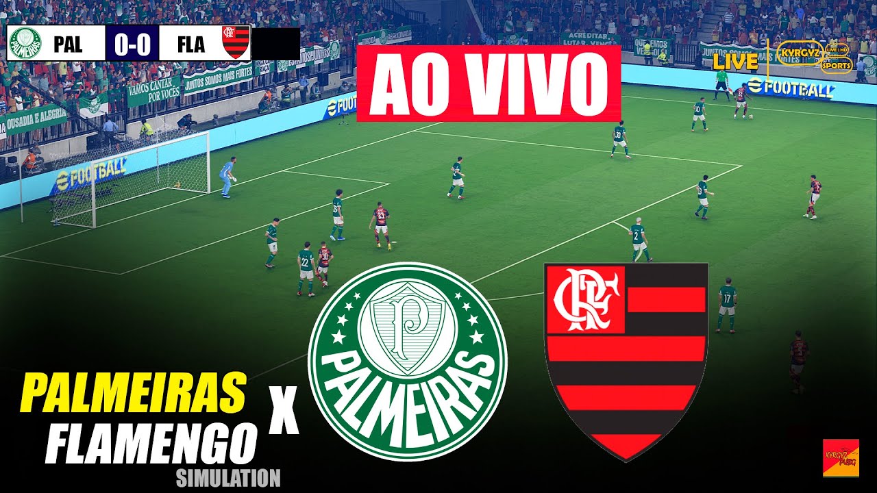 AO VIVO: PALMEIRAS x FLAMENGO | eFOOTBALL PES 21 SIMULA&Ccedil;&Atilde;O DE JOGO DE V&Iacute;DEO PES