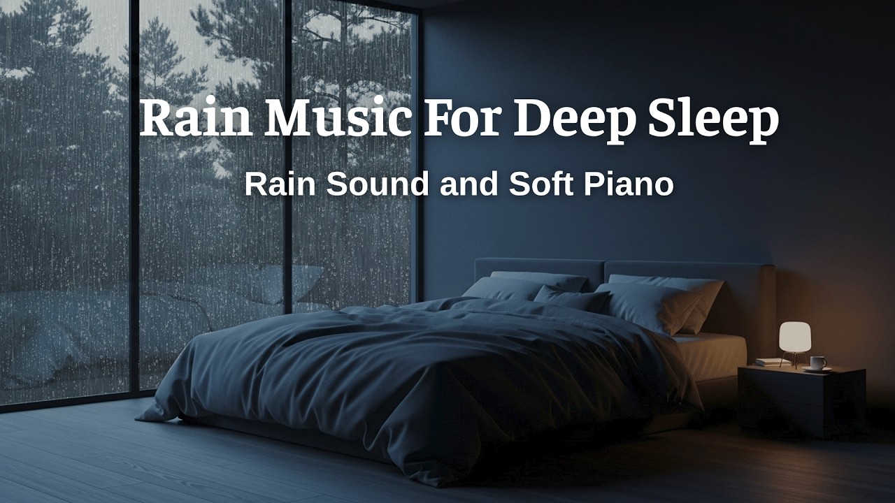Gentle Rain with Soft Piano Melodies for Relaxation and Calm Nights