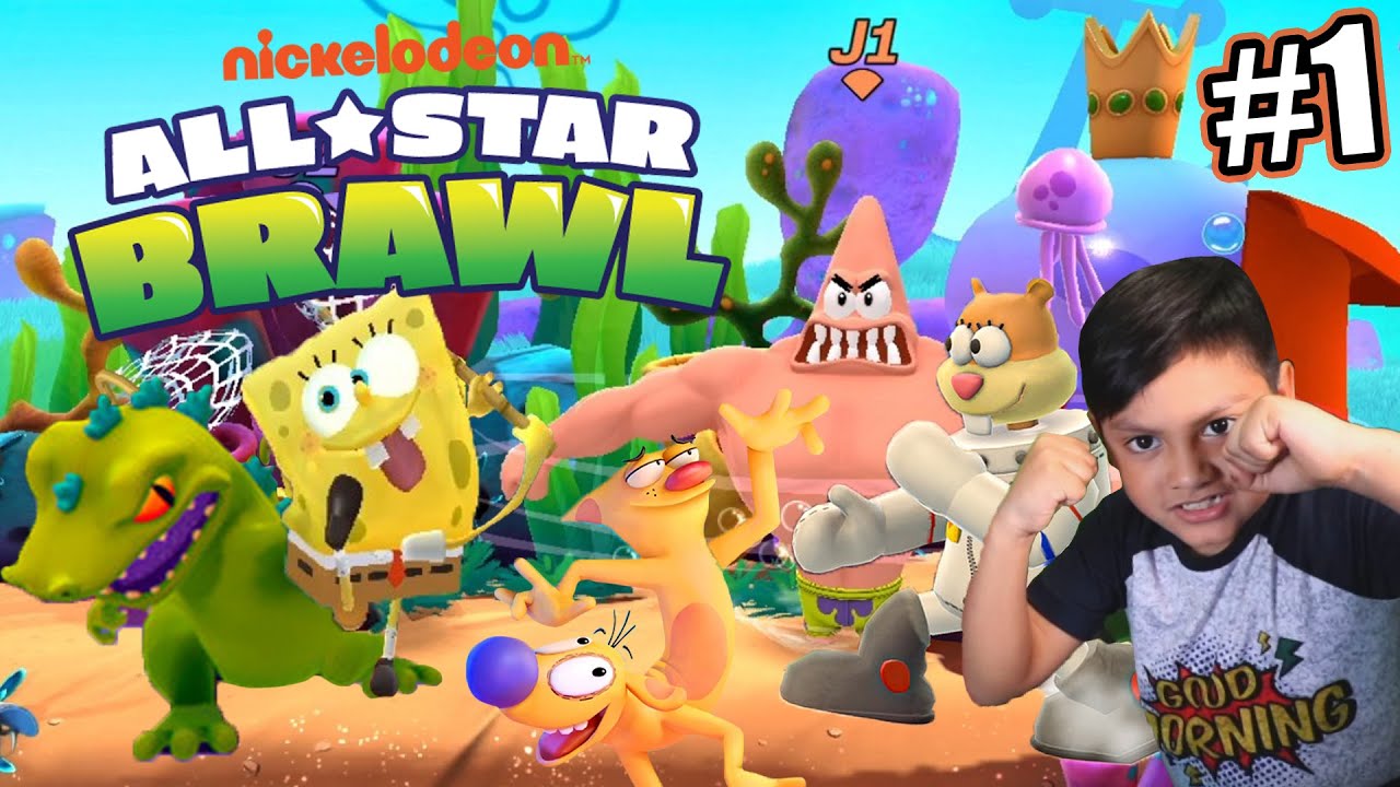Luchas en Nickelodeon All Star Brawl | BOB ESPONJA VS PATRICIO | Juegos Karim Juega