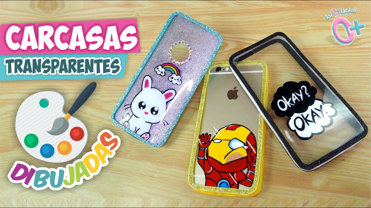 DIBUJA TUS FUNDAS TRANSPARENTES!  ★Así o más fácil ★ DIY