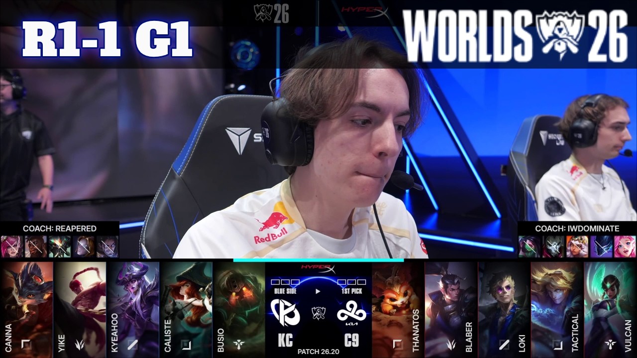 KC vs C9 - Game 1 | Round 1 S16 LoL Worlds 2026 Play-Ins | Cloud 9 vs Karmine Corp G1 Full