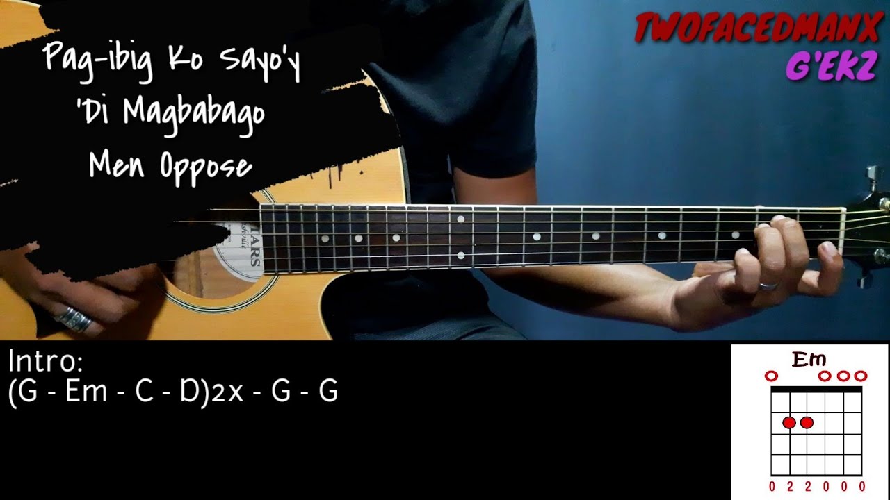 Pag-ibig Ko Sayo'y 'Di Magbabago - Men Oppose (Guitar Cover With Lyrics & Chords)