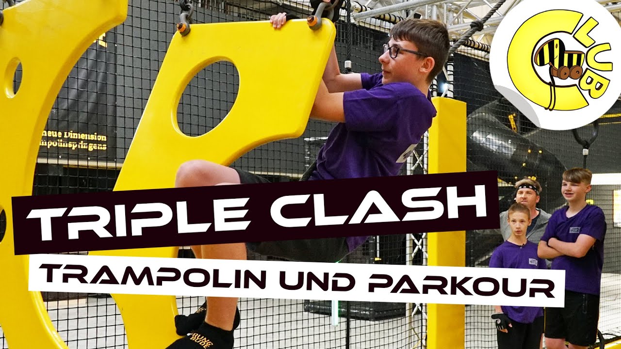 Trampoline und Ninja-Parkour | Tigerenten Club Triple Clash
