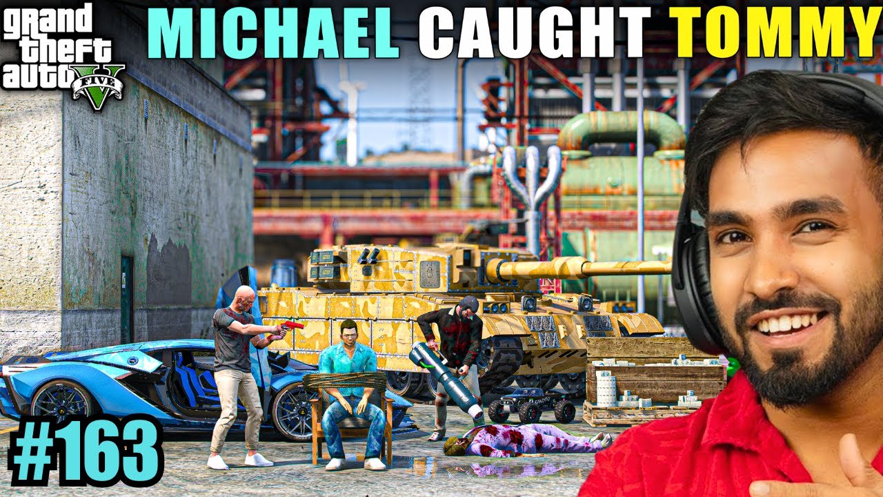 MICHAEL CAUGHT TOMMY | TECHNO GAMERZ GTA V GAMEPLAY #163