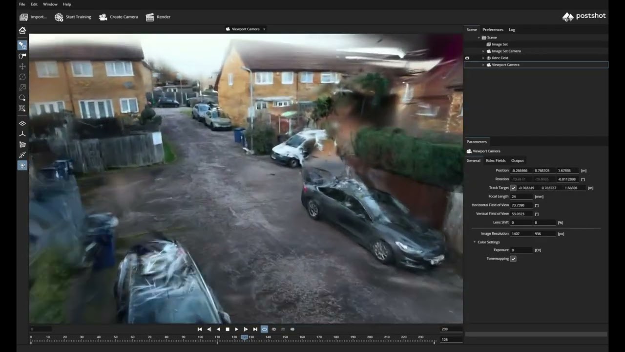 Gaussian splatting in Postshot Beta