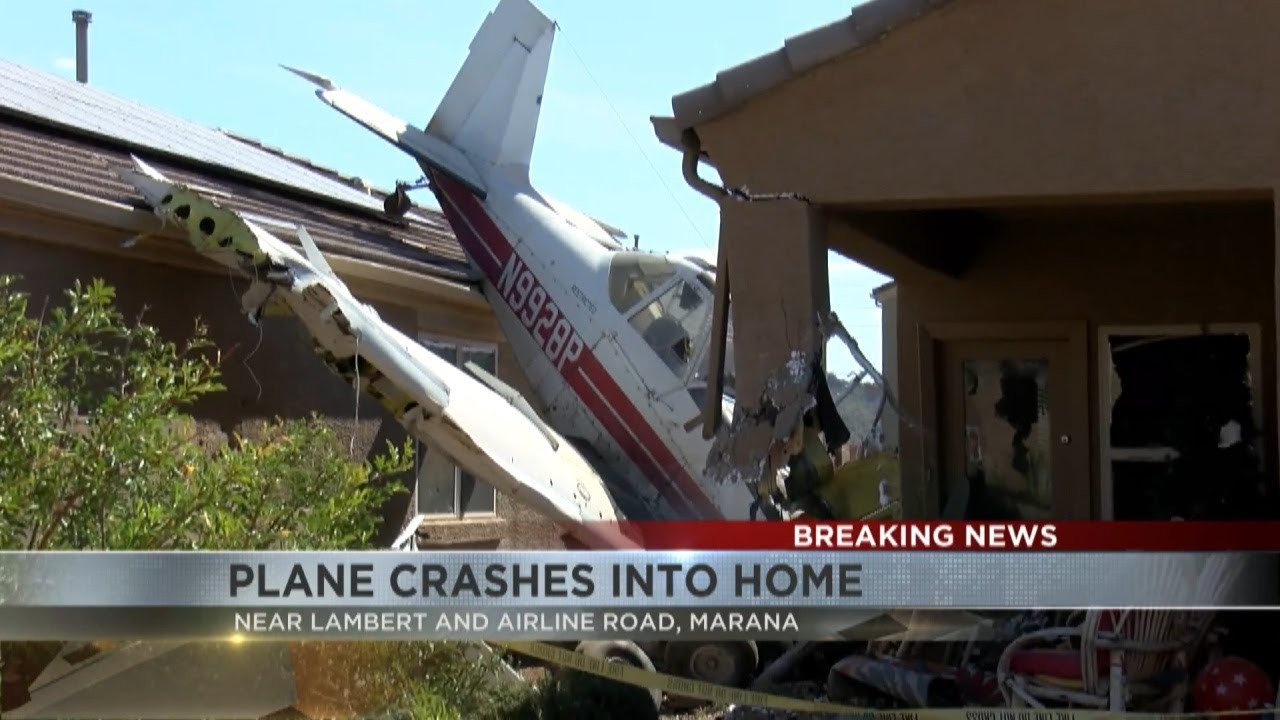 Neighbor's camera catches moment plane crashed into Marana home