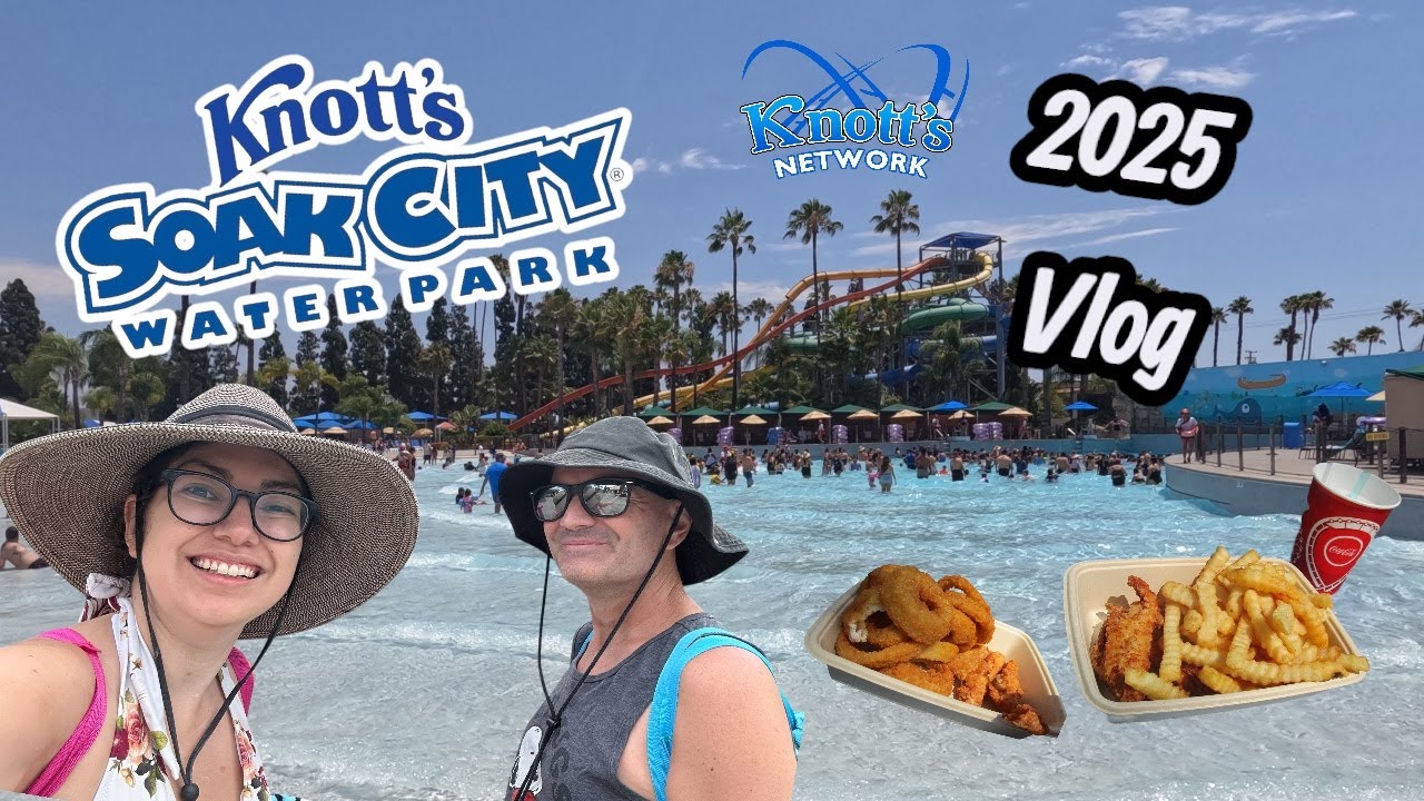 Knott's Soak City Water Park! First Time Back Since 2023! Food, Lazy River, Slides, Wave Pool!