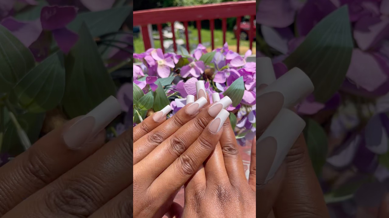 French Manicure Press Ons