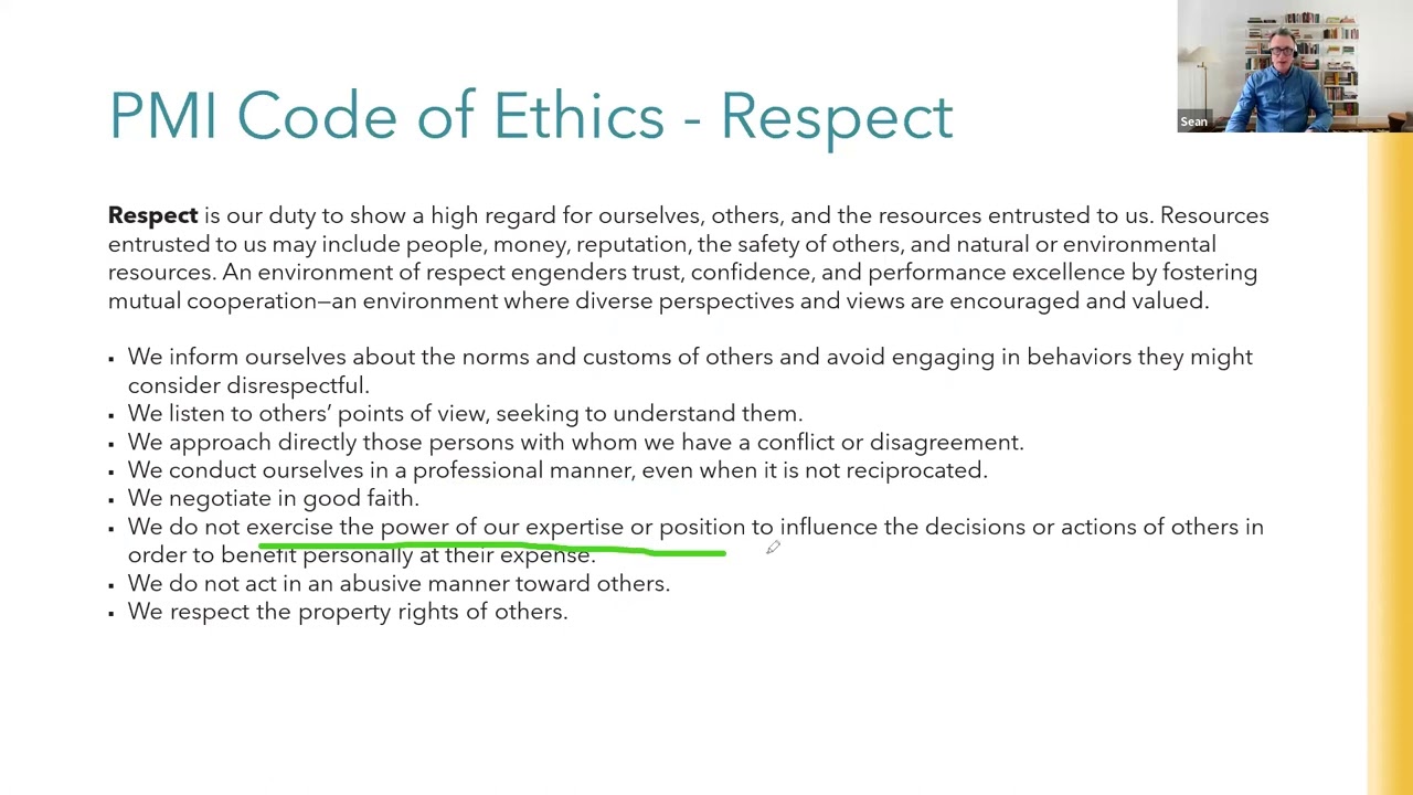 Professional Project Management Ethics