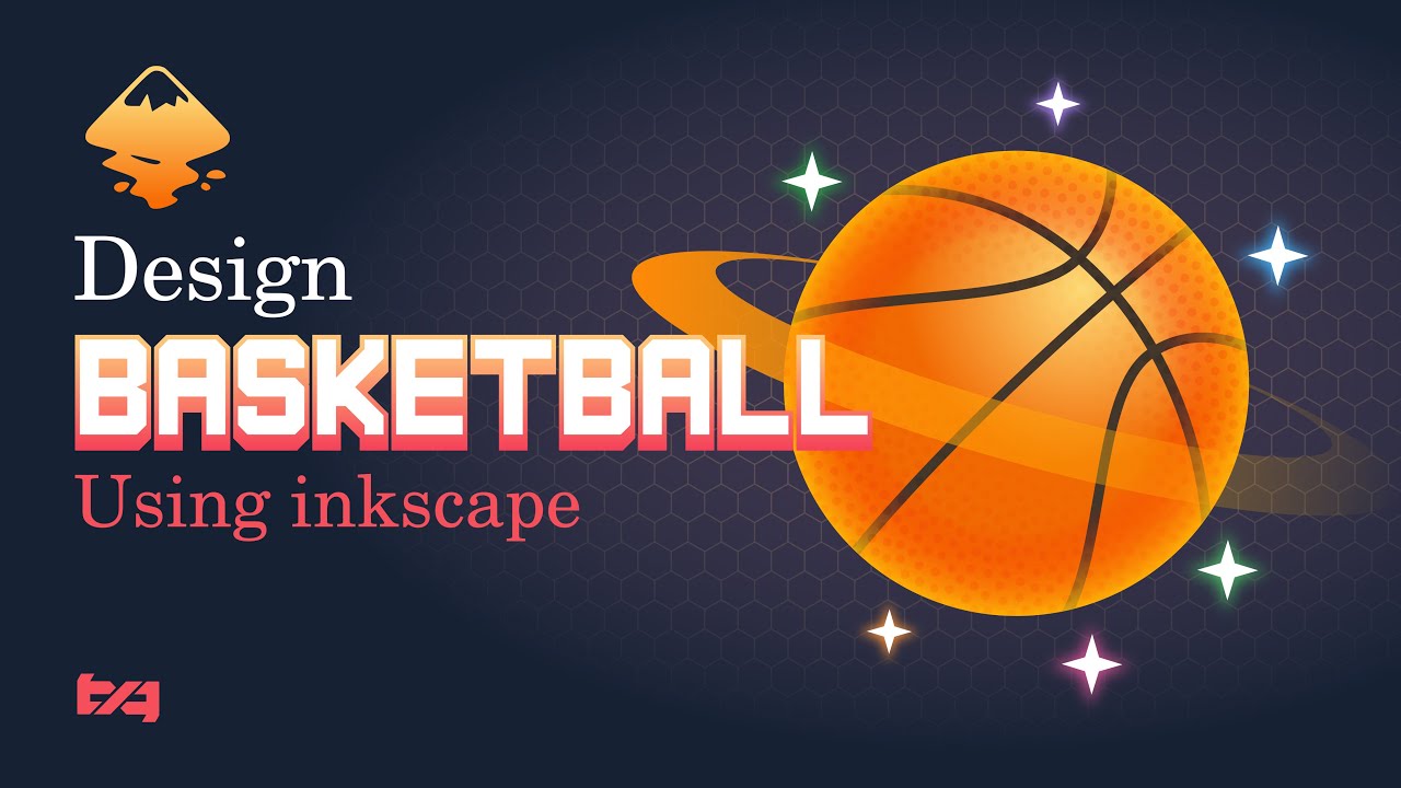 Inkscape beginners tutorial - how to design a basketball