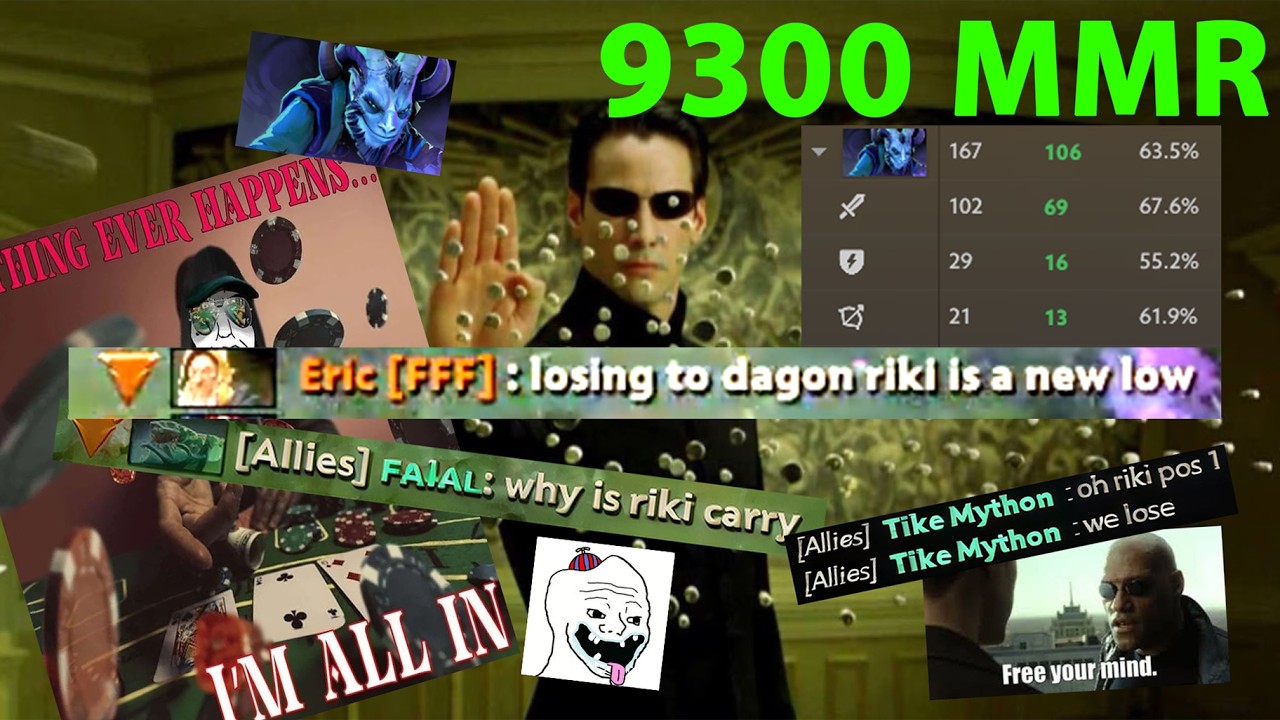 9300 MMR Riki 1 - Just need to lock in, 10k & beyond is genuinely free ngl