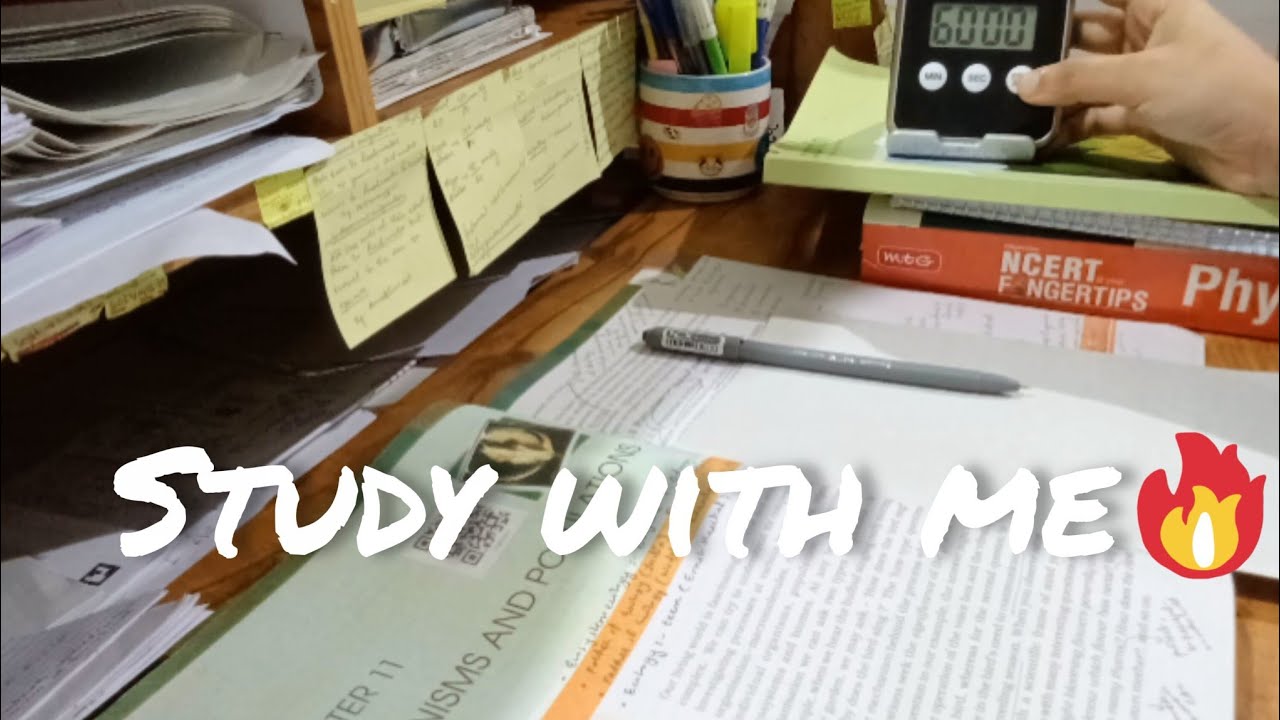 Study with me for 1 hour| no music , background noise| ASMR| Exam week
