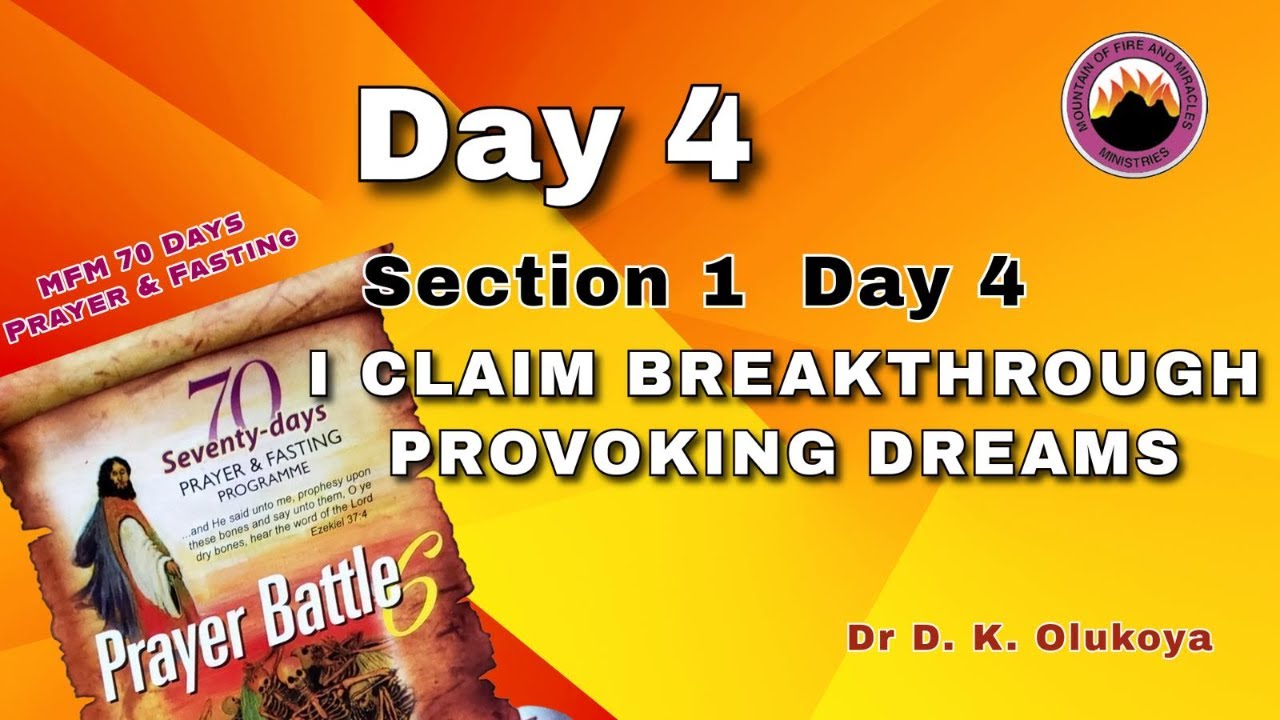 DAY 4 || MFM 70 DAYS PRAYER & FASTING 2025 || 7TH AUG, 2025