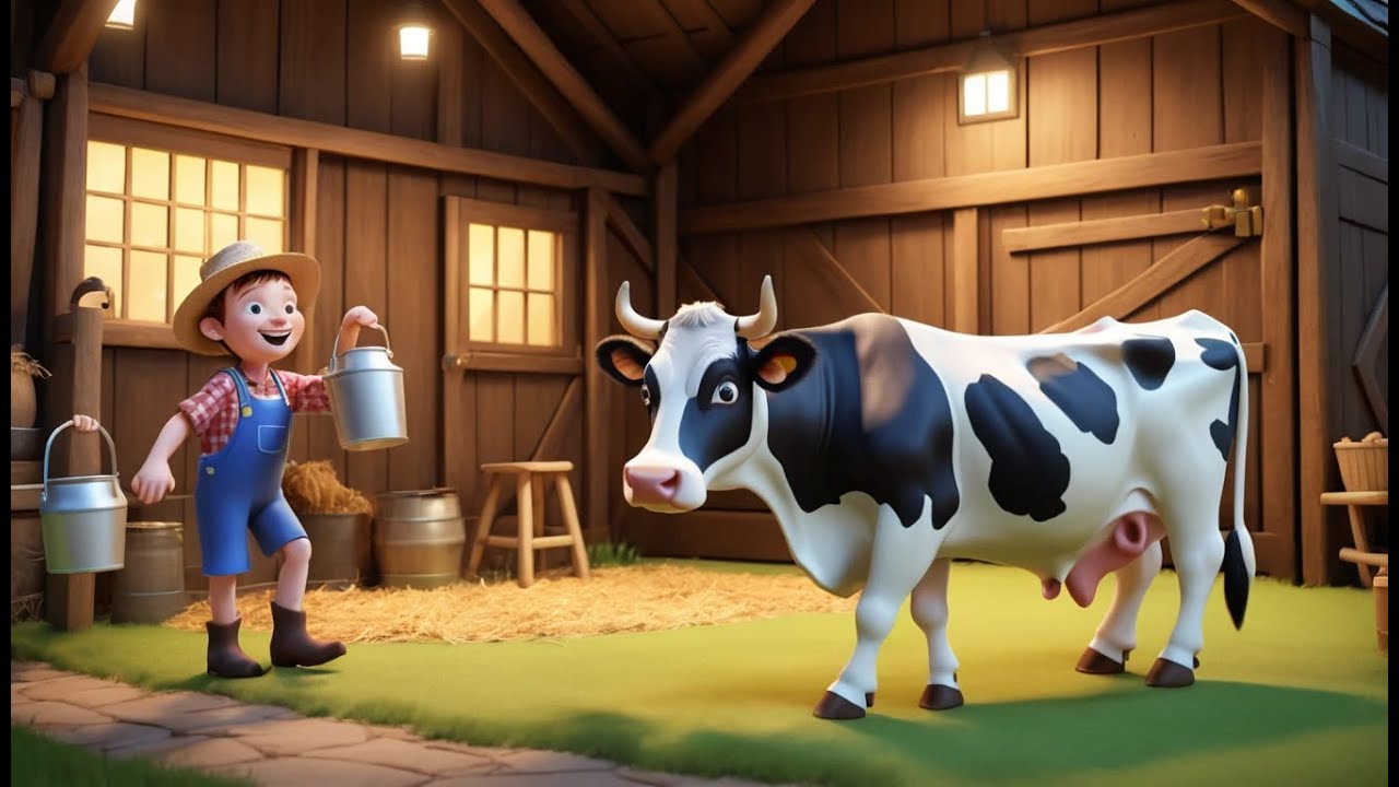 Фермер доит танцующую корову 🐄💃